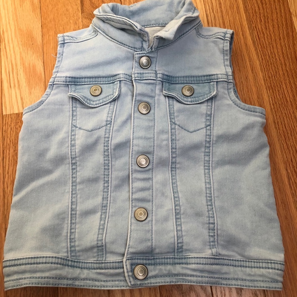 Boy’s Denim Vest w/Hood
